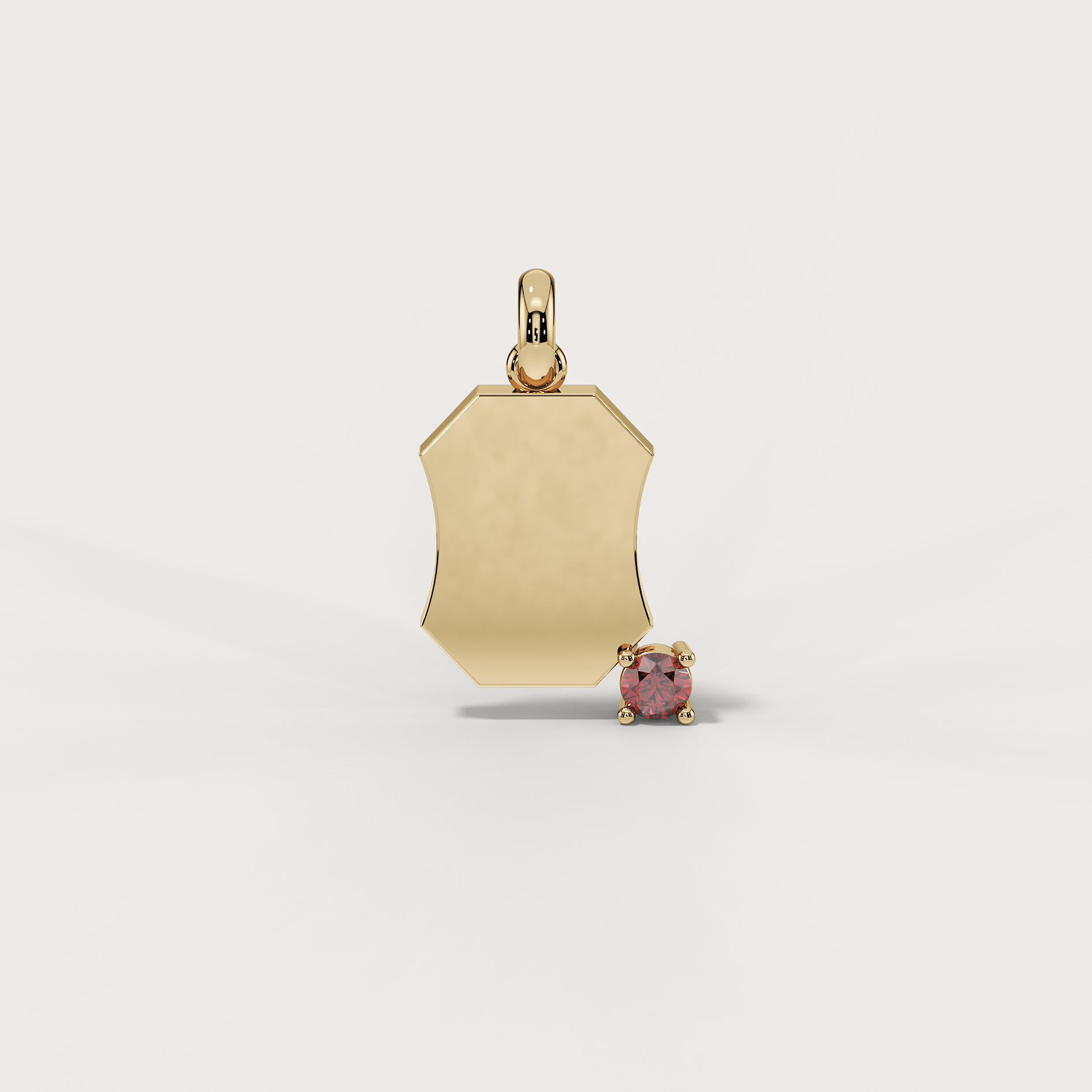 Octagon Ruby Charm